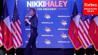 JUST IN Nikki Haley Holds Campaign Rally In Texas After Winning Washington DC GOP Primary [upl. by Hocker]