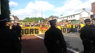 Borussia dortmund fans in London [upl. by Aiekat]