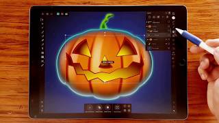 Halloween 🎃 Pumpkin Vector Design  Affinity Design IPAD [upl. by Ennagrom418]