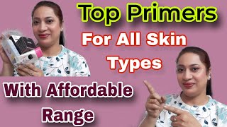 Top Primers for All Skin Types with Affordable Range  Full Review  Parneet Beautips [upl. by Janis]