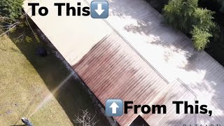 How To Clean A Metal Roof Start to Finish [upl. by Farwell]