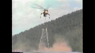 Aircrane Helicopter Sikorsky S64 Skycrane Flying Towers w Sound [upl. by Kreegar]