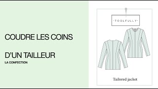 Coudre les coins dun tailleur ou un manteau doublé 2 façons [upl. by Pitt252]