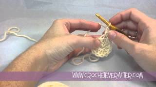 Double Crochet Tutorial 7 DC Increase in the Round [upl. by Pich837]