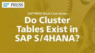 Do Cluster Tables Exist in SAP S4HANA [upl. by Tchao213]