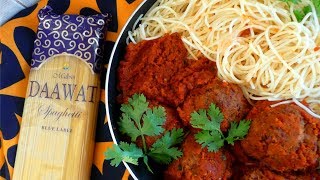 Red wine bean balls sauce with Spaghetti  Tastie Dine [upl. by Davine698]