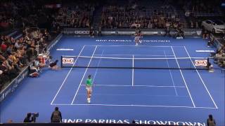 Rafa Nadal INSANE Twisting Overhead [upl. by Aneertak]