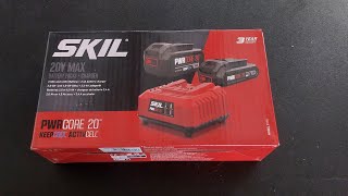 SKIL 20V Batteries 20Ah and 40Ah  Fast Charger Starter set [upl. by Fayette956]