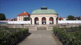 Kroměříž UNESCO Květná a Podzámecká zahrada Arcibiskupský zámek město HD video [upl. by Josey]