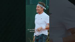 Adam Hills STUNS Pat Cash With This Revelation  Adam Hills Foot Fault [upl. by Nostrebor]