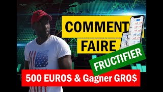 COMMENT FAIRE FRUCTIFIER 500 EUROS [upl. by Enilrae]