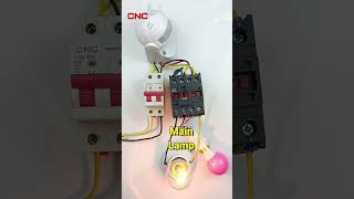 Motion Sensor Control by Contactor and MCB of cncelectric [upl. by Poucher]