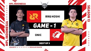 Game  1 RQR HOSHI vs ONIC  MPL ID S13 [upl. by Anelrats]