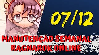 MANUTENÇÃO SEMANAL 0712 RAGNAROK ONLINE  UPDATE 162 TICKET DE PROMOÇÃO RESIDENTES MALDITOS E [upl. by Onder]