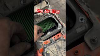 How to clean air filter ktm  ktm bike air filter change shortsfeed automobile [upl. by Cony]