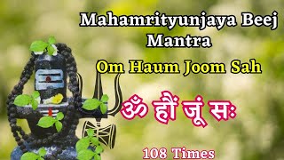 Om Haum Joom Sah  Mahamrityunjaya Beej Mantra  108 Times [upl. by Sigler647]