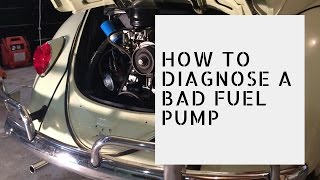 Diagnosing a Faulty VW Fuel Pump [upl. by Antipus]