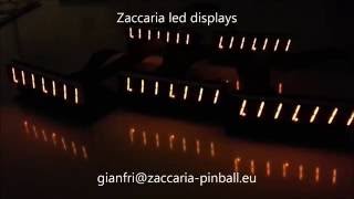 New and complete LED display for Zaccaria pinball machines [upl. by Jewell]