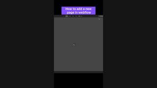 How to add pages in Webflow [upl. by Cirda858]