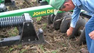 9120 John Deere pulling a 512 discripper using Auto steer [upl. by Julius]