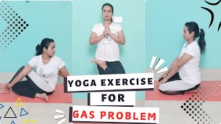 Yoga Exercises For Gas And Acidity Yoga Exercise For Women At Home Constipation [upl. by Leeland775]