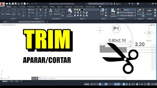 Comando TRIM do AutoCAD Rapidamente [upl. by Manson]