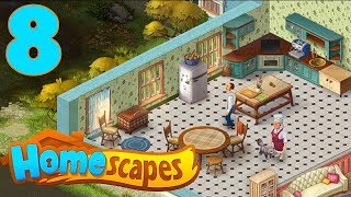 HOMESCAPES STORY WALKTHROUGH  PART 8 GAMEPLAY  OPENING KITCHEN [upl. by Yliah798]