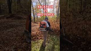 BACKPACK BLOWER VS A TORO PRO FORCE BLOWER [upl. by Malvie249]