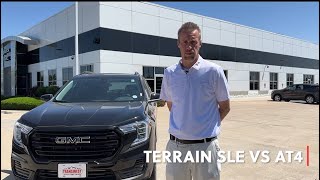 2022 GMC Terrian SLE vs AT4  Whats the Difference [upl. by Nalo429]