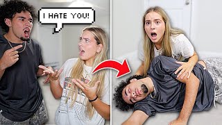 Starting An Argument Then Passing Out Prank On Girlfriend [upl. by Nosyarg]