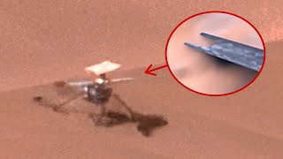 Perseverance Rover identifies damaged blades of Ingenuity Mars Helicopter while it makes final spin [upl. by Eiresed]