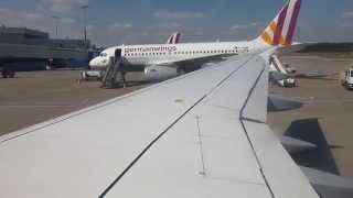 302010101010 Germanwings A319 Flaring Into CologneBonns RWY 32R [upl. by Midis]