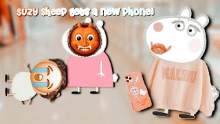 THE PREPPY SUZY FAMiLY Suzy Sheep Gets A New Phone suzysheep peppapig mummysheep [upl. by Sarchet]