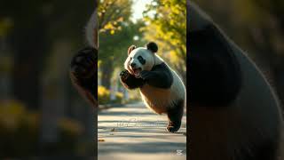 Oso panda salva a un patito panda bearosopanda 貓熊 beautiful landscapeshistory 美麗的風景 [upl. by Muire]