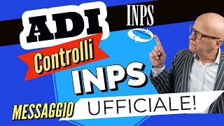 ADI 👉 Nuovi Controlli sullAssegno di Inclusione MESSAGGIO UFFICIALE INPS❗️ [upl. by Tica244]