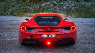 FERRARI 488 GTB  MOUNTAIN PASS DRIVE  EXHAUST SOUNDS [upl. by Mohr170]