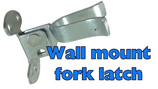 Wall mount fork latch [upl. by Euqinom]