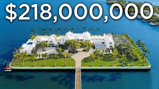 Touring a 218000000 Florida Mega Mansion on a Private Island [upl. by Andrew]