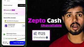 Zepto Cash is Temporarily Unavailable  Zepto Cash Not Working  Zepto wallet cash [upl. by Aylmar]