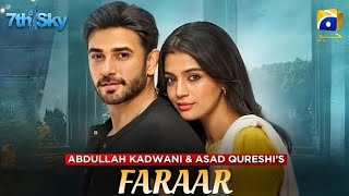 Faraar  Episode 01 Teaser Ali Ansari Laiba Khan  Har Pal Geo  Review  The drama desk [upl. by Rabin]