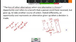 PRC3 Opportunity Cost in Principals of Economics [upl. by Atel622]