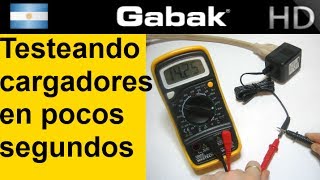 Chequeando tu Transformador en 90 segundos  notebook router etc by Gabak Technologies [upl. by Earised]