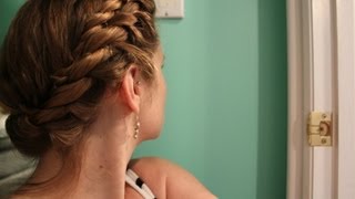 Grecian Rope Twist Crown Braid Inspired by the Philosopher Hypatia [upl. by Wei]