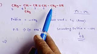 iupac naming of alcohol ll nomenclature class 10 [upl. by Stav]