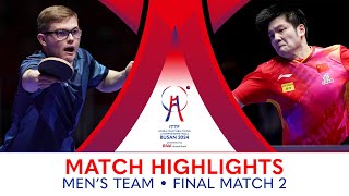 Fan Zhendong CHN vs Alexis Lebrun FRA  MT Final  Match 2  ITTFWorlds2024 [upl. by Massimo]