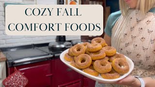 Cozy Fall Foods Pumpkin Donuts Chili amp Sourdough Orders [upl. by Htebyram]