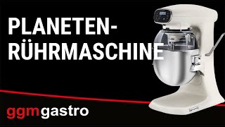 Planetenrührmaschine  12 Liter  mit Display amp Beleuchtung  Hellelfenbein  PRMF12H  GGM Gastro [upl. by Dyolf28]