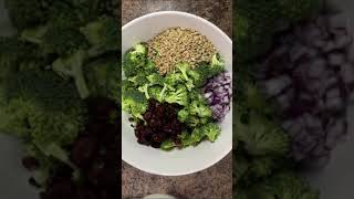 Broccoli Salad with Bacon and Cranberries Recipe [upl. by Nojad]