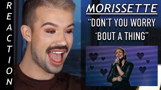 MORISSETTE AMON REACTION  DONT YOU WORRY BOUT A THING  LIVE [upl. by Atikam]