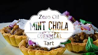 100  No Oil Mint Chola Cornmeal Tarts  Zero Oil Recipe  Bina ghee tel ke bana Pudina Chola [upl. by Lynelle]